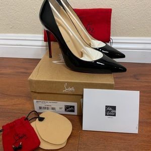 Christian Louboutin-Decolette Patent black size 7